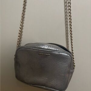 Victoria Secret Silver and gold chain Crossbody Bag